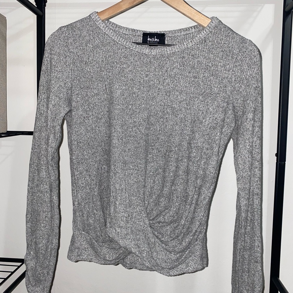 By & By - Long Sleeve Sweater Knit Tee